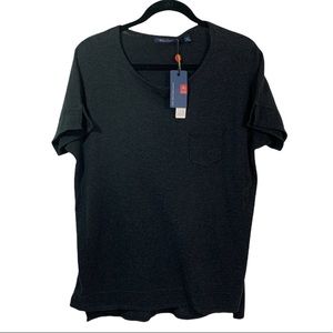 Agave Denim Luxury Knitwear Hi-Lo Top